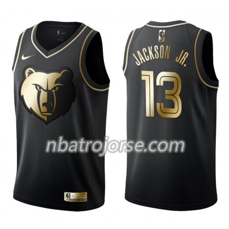 Män Memphis Grizzlies Tröja Jaren Jackson Jr. 13 Nike Svart Guld Edition Swingman